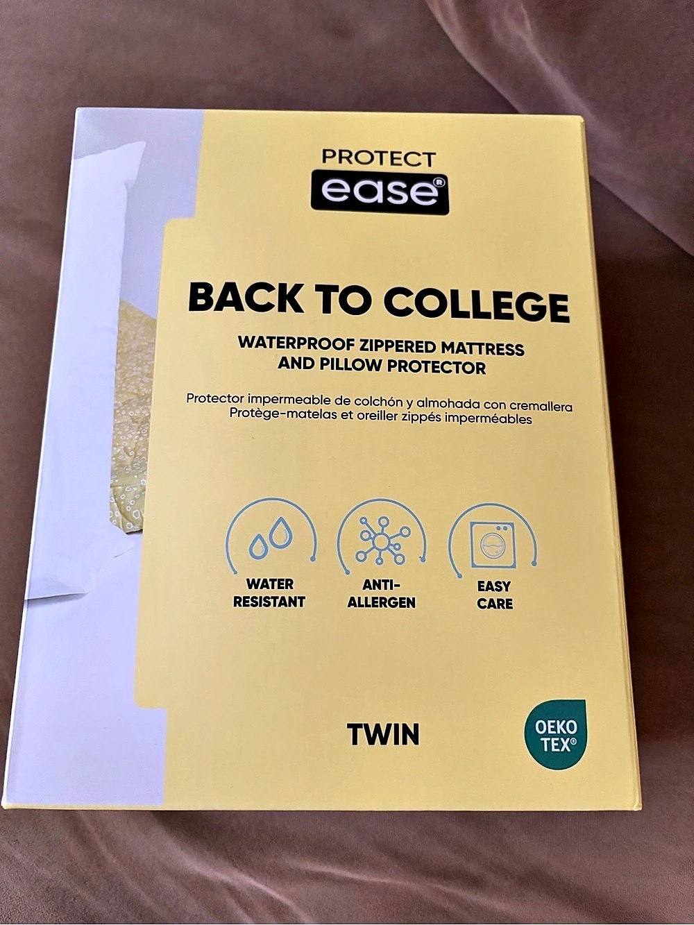 Protectease Back to College Waterproof Zippered Mattress Protector Twin XL NWT